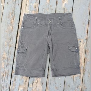 Kuhl Gray Cargo Shorts with Flap Pockets